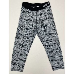 Women's Nike Pro Geometric Cropped Leggings Large
